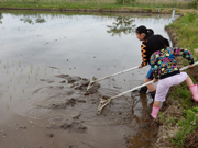 折り返した場所
