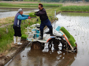 田植機に移す